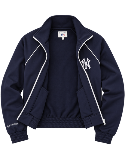 Heritage Yankees Serif Retro Track Jacket - Navy/White