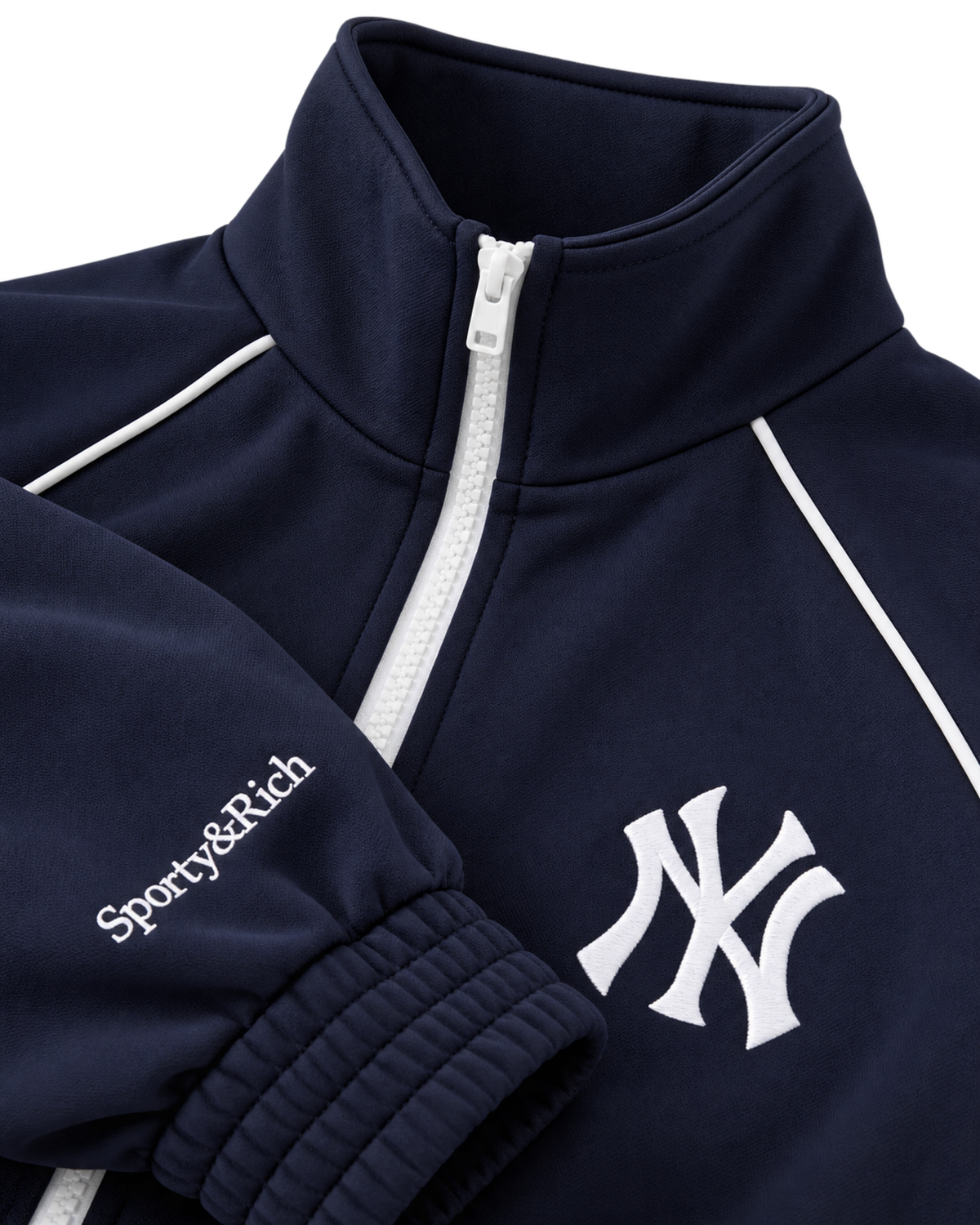 Heritage Yankees Serif Retro Track Jacket - Navy/White