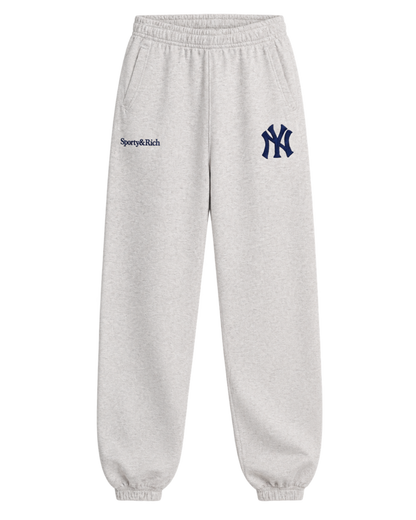 Heritage Yankees Serif Sweatpant - Heather Gray/Navy
