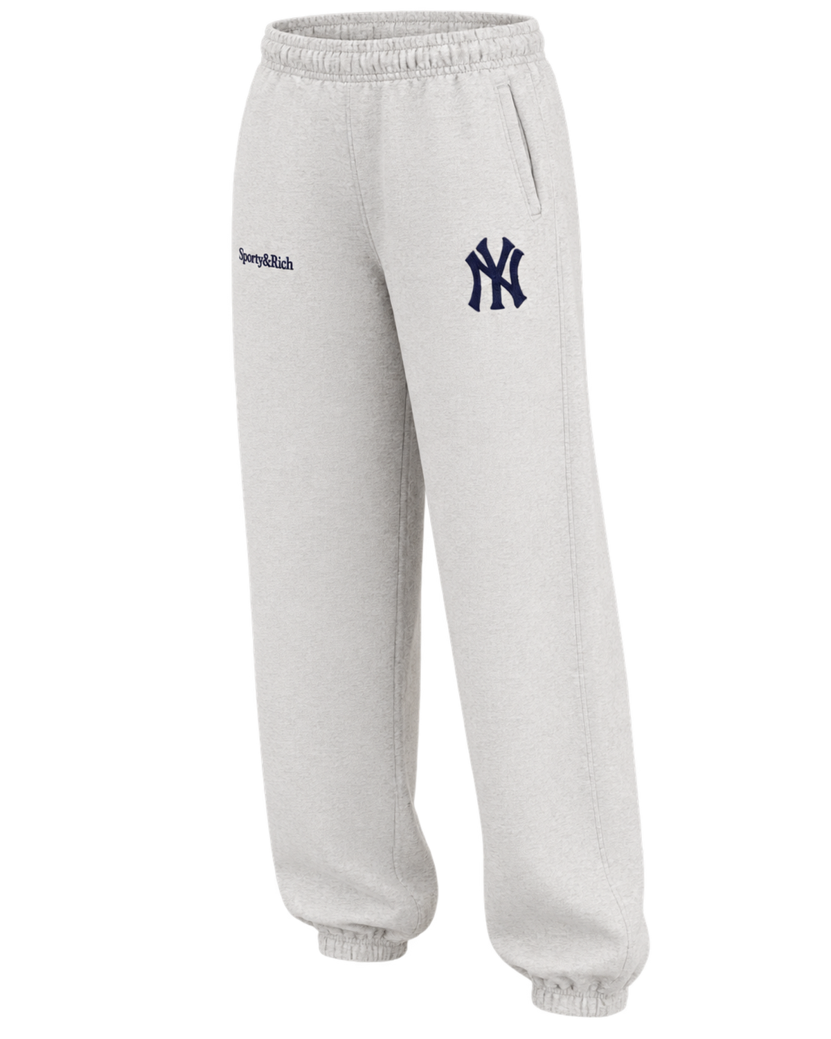 Heritage Yankees Serif Sweatpant - Heather Gray/Navy