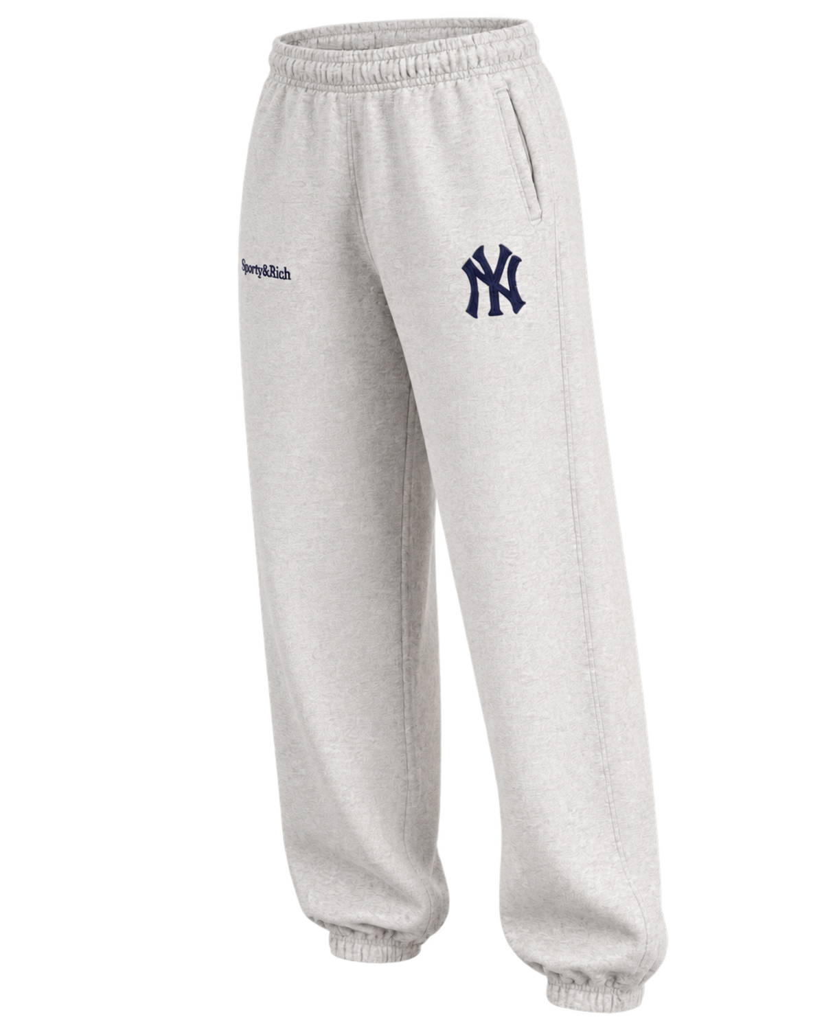 Heritage Yankees Serif Sweatpant - Heather Gray/Navy