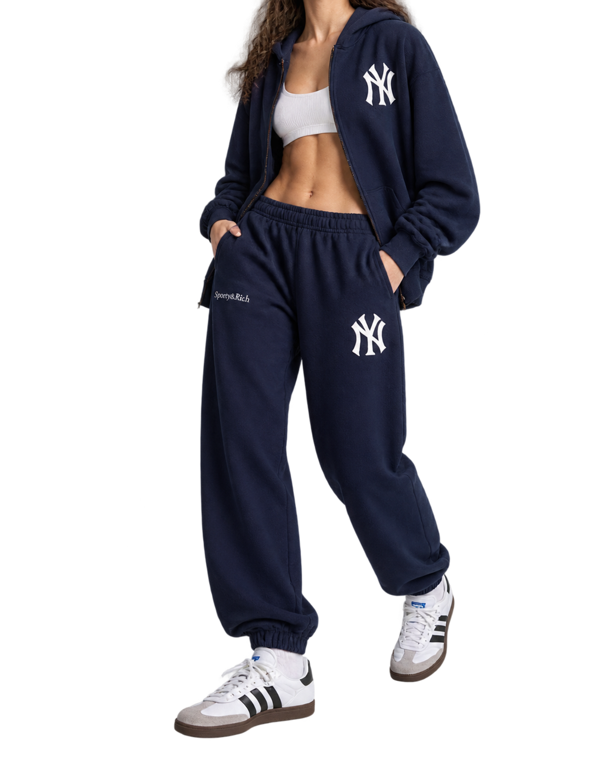 Heritage Yankees Serif Sweatpant - Navy/White