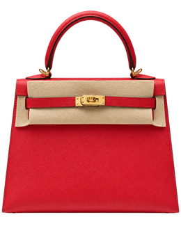Hermes Kelly 25 Rouge Radieux Epsom GHW