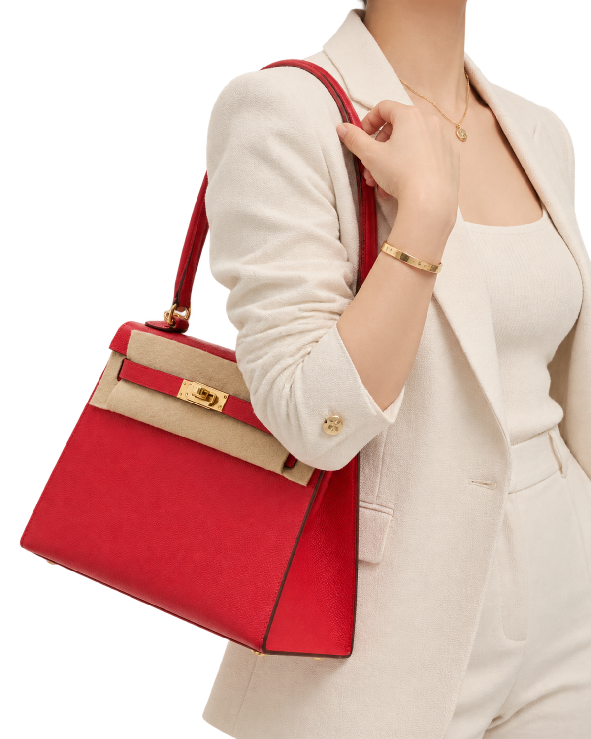 Hermes Kelly 25 Rouge Radieux Epsom GHW