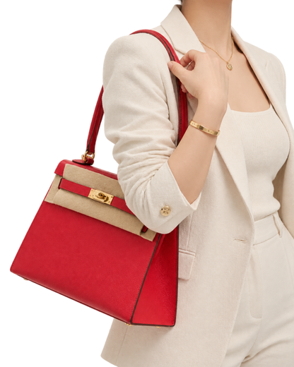 Hermes Kelly 25 Rouge Radieux Epsom GHW