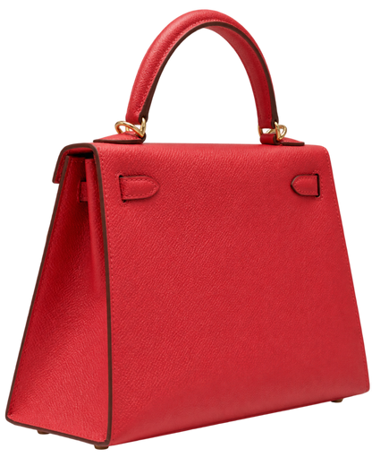 Hermes Kelly 25 Rouge Radieux Epsom GHW