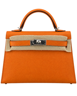 Hermes Kelly Mini Orange Epsom PHW