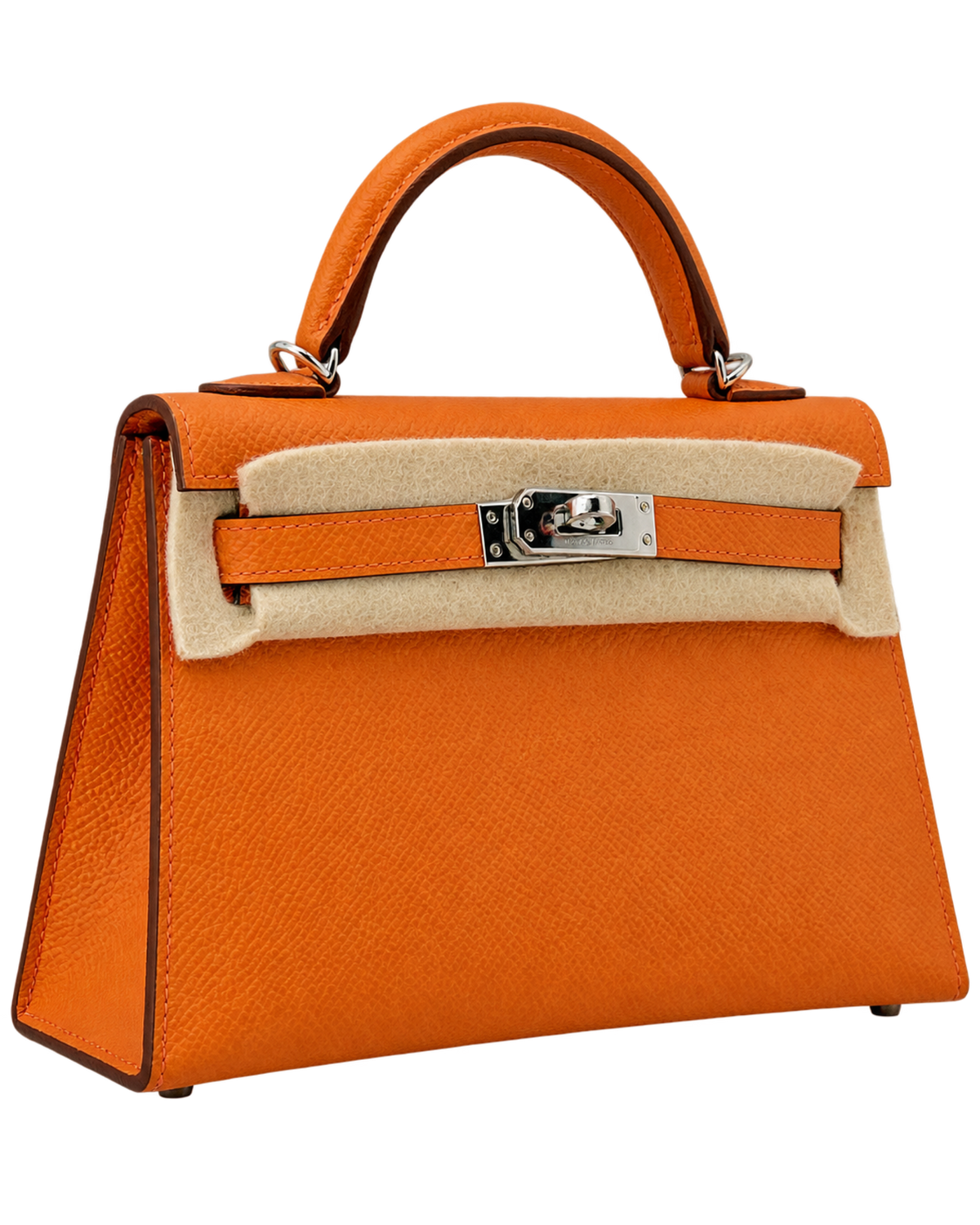 Hermes Kelly Mini Orange Epsom PHW