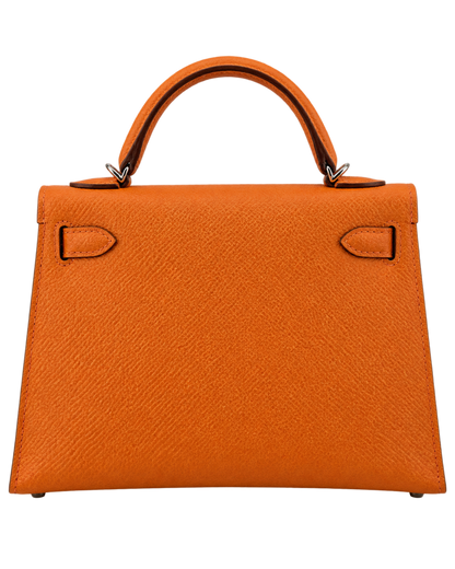 Hermes Kelly Mini Orange Epsom PHW