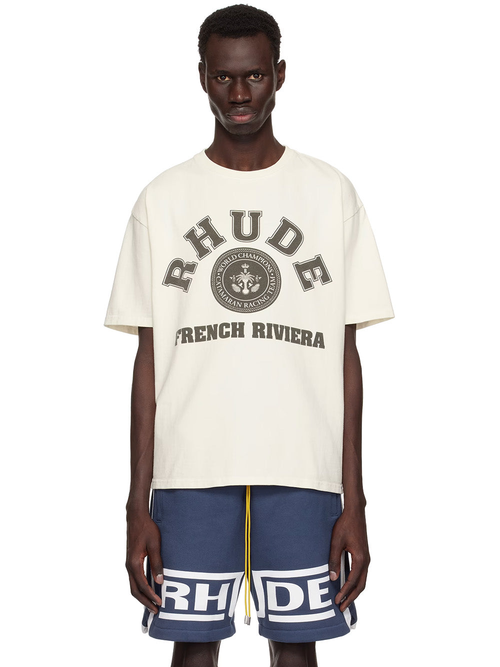 Rhude French Riviera T-Shirt in White