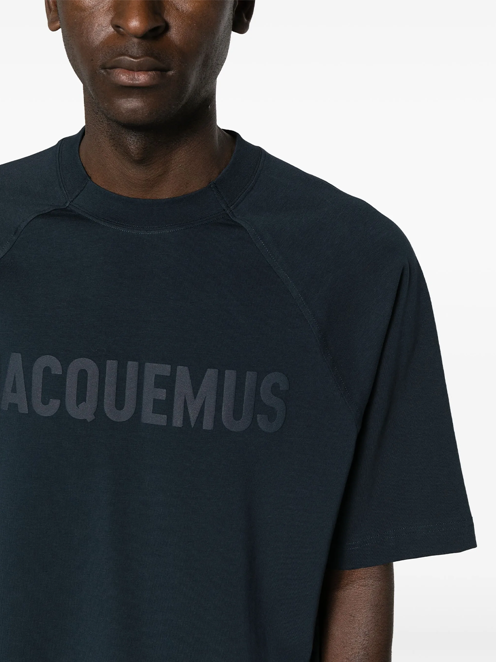 Jacquemus Le T-Shirt Typo Dark Blue