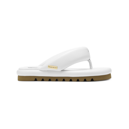 Hilary White Leather