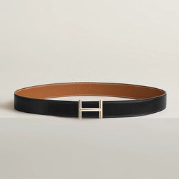 Hisseo belt buckle & Reversible leather strap 32 mm