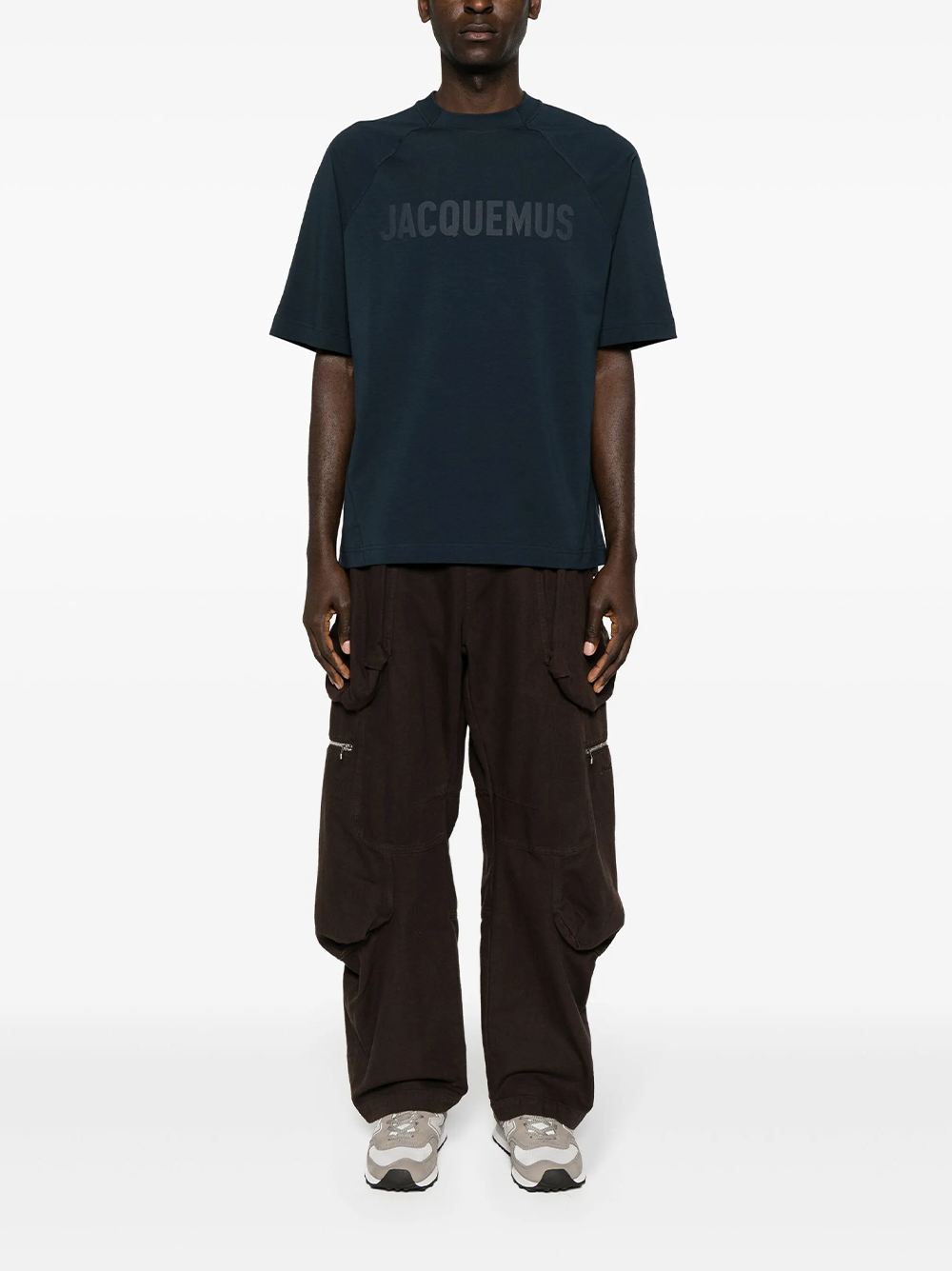 Jacquemus Le T-Shirt Typo Dark Blue