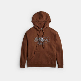 Hoodie With Coachtopia Creatures Print