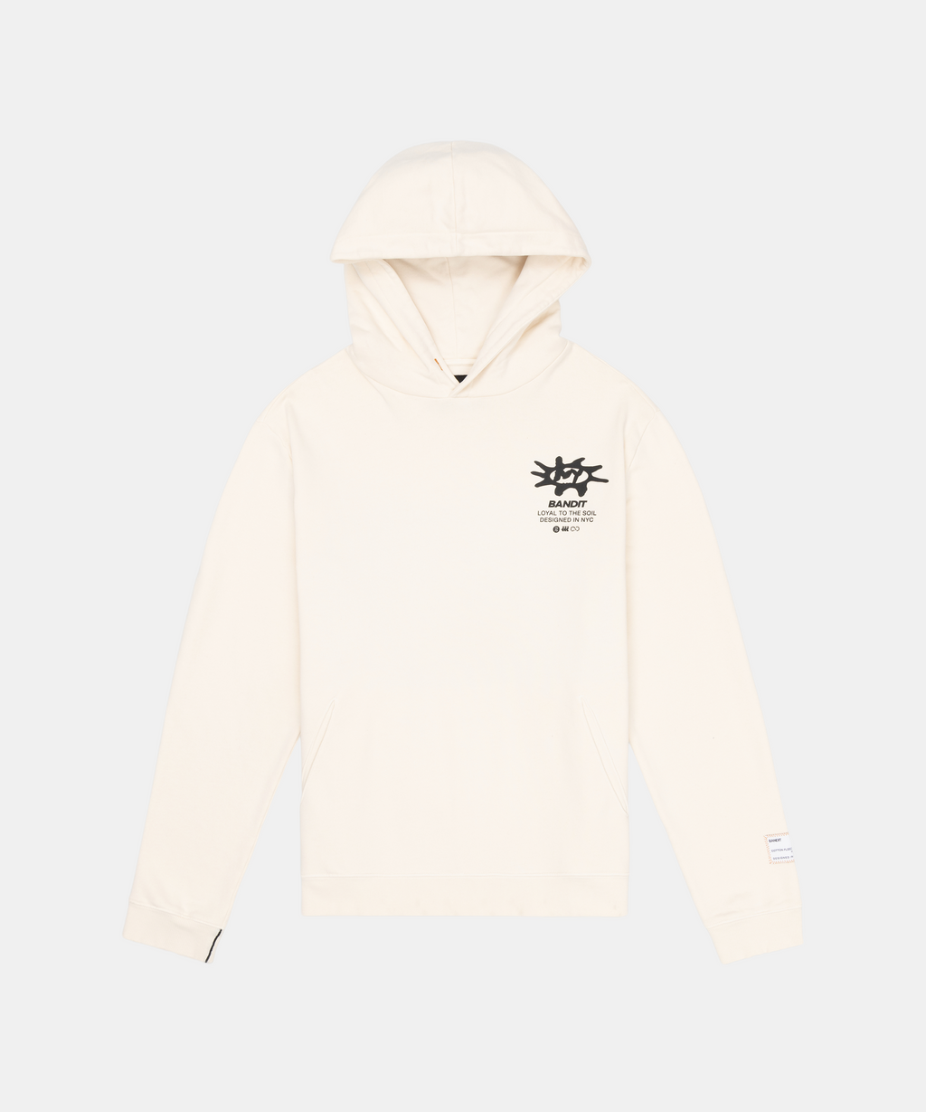 The Cotton Fleece "Loyal to the Soil" Hoodie, Unisex - Cream
