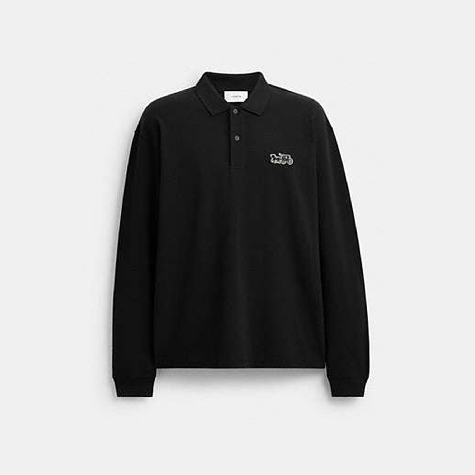 Horse And Carriage Long Sleeve Polo