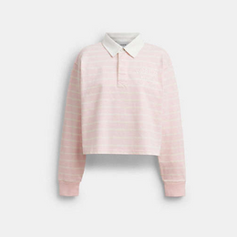 Horse And Carriage Striped Rugby Polo In Organic Cotton