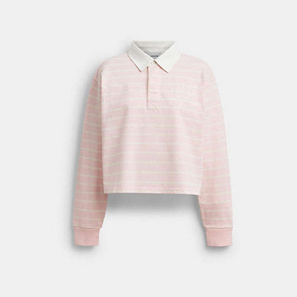 Horse And Carriage Striped Rugby Polo In Organic Cotton