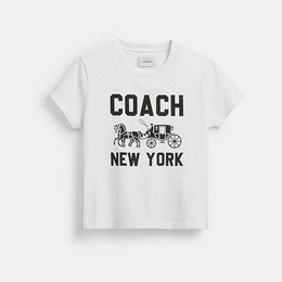 Horse And Carriage T-Shirt In Organic Cotton