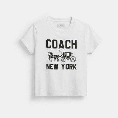 Horse And Carriage T-Shirt In Organic Cotton