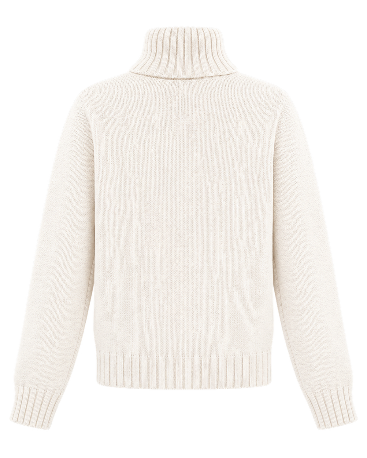 Horse Knitted Turtleneck - Ecru/Chocolate