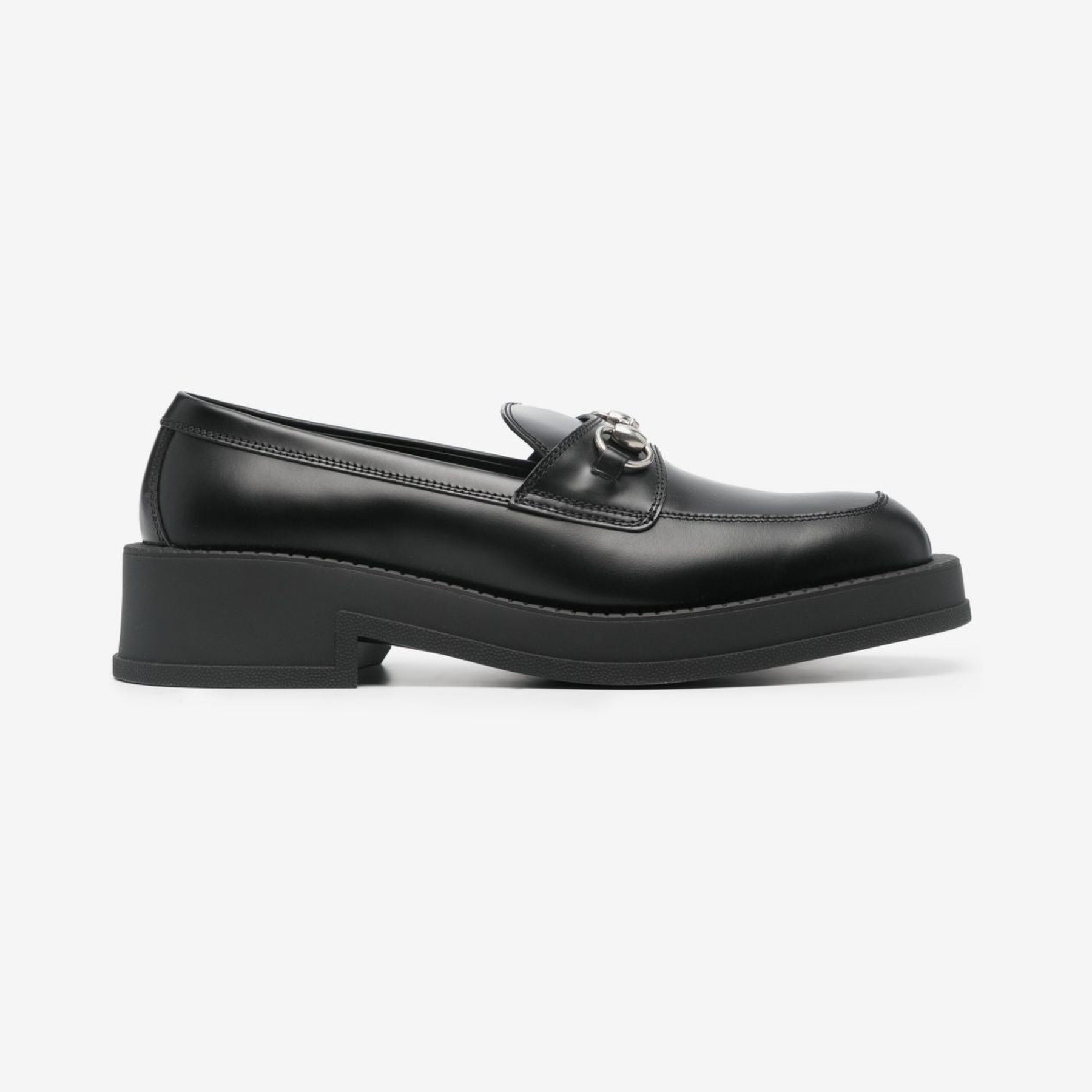 Horsebit square-toe loafers