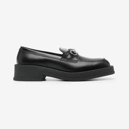 Horsebit square-toe loafers