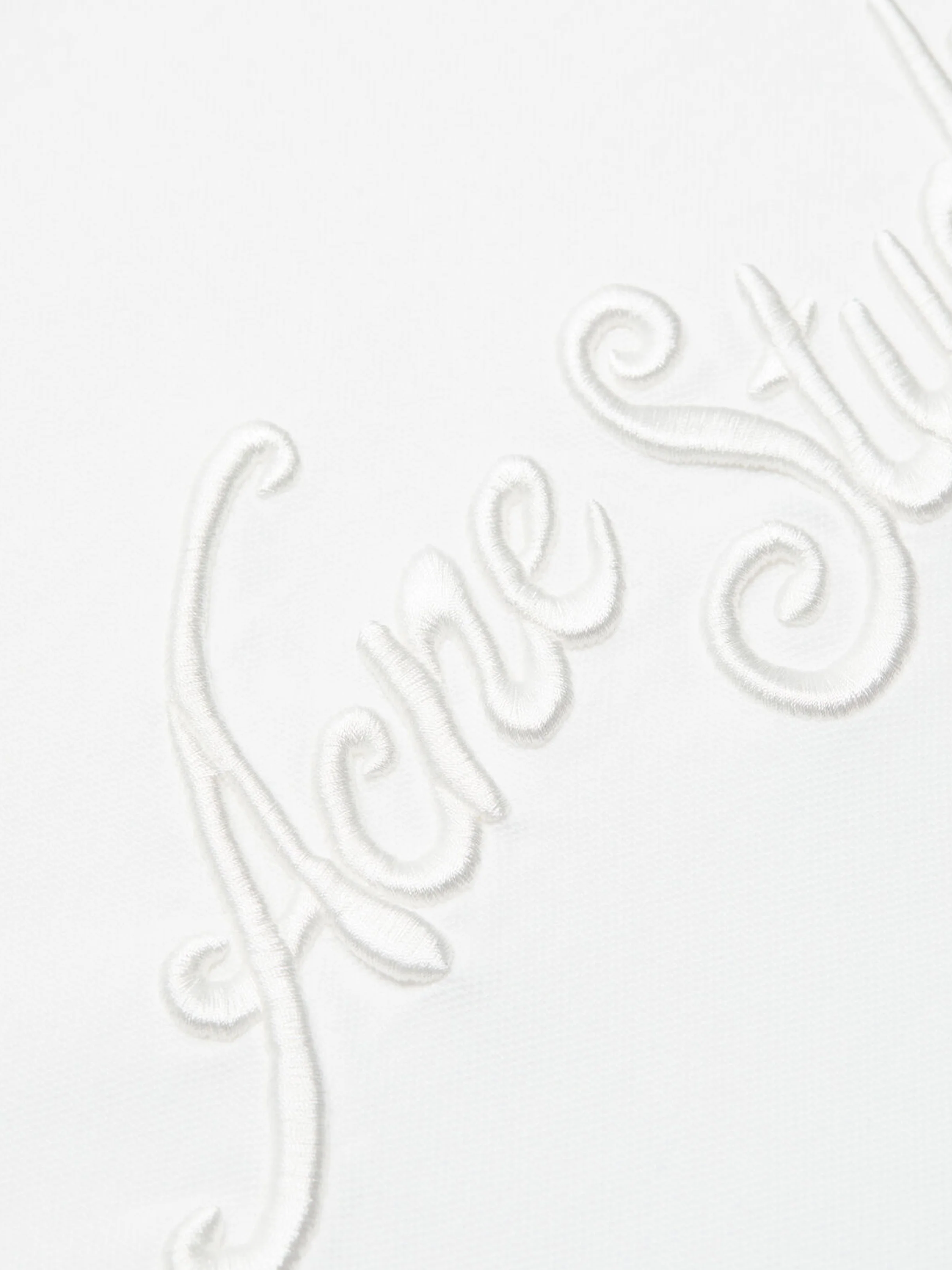 Acne Studios Embroidered Logo T-Shirt in White