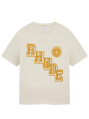 Rhude Collegiate Crest T-Shirt in White