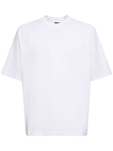 Jacquemus Le Typo Logo Printed Oversized T-Shirt in White