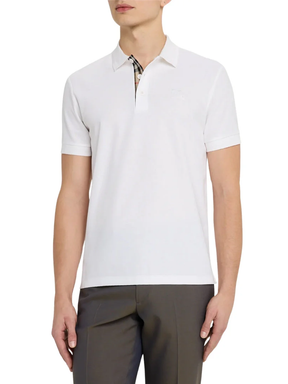 Burberry Eddie EKD White Polo Shirt