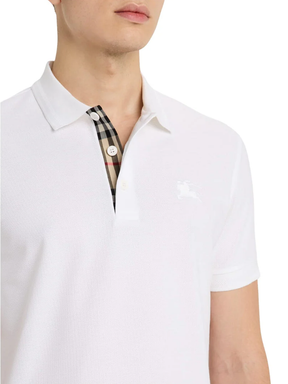 Burberry Eddie EKD White Polo Shirt