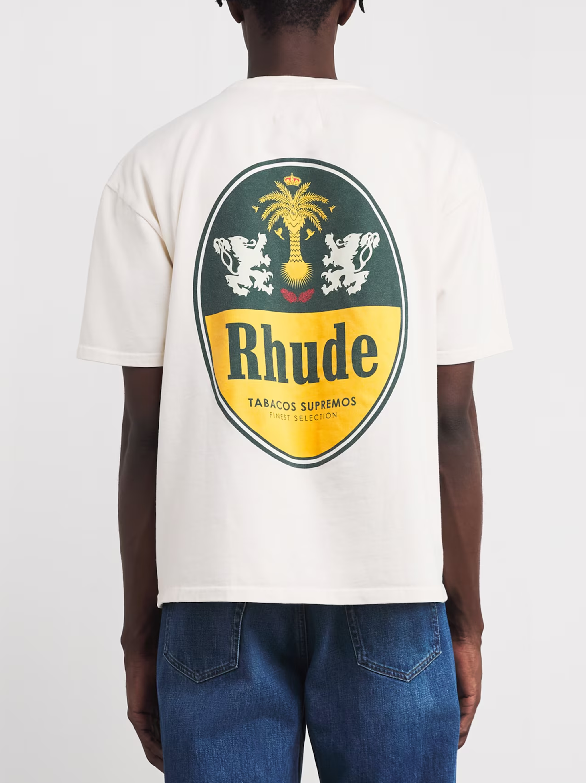 Rhude Tabaco T-Shirt in White