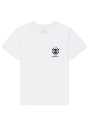 Givenchy Crest Logo T-Shirt in White