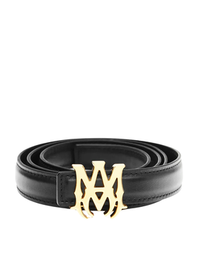Amiri MA 2CM Gold Black Belt