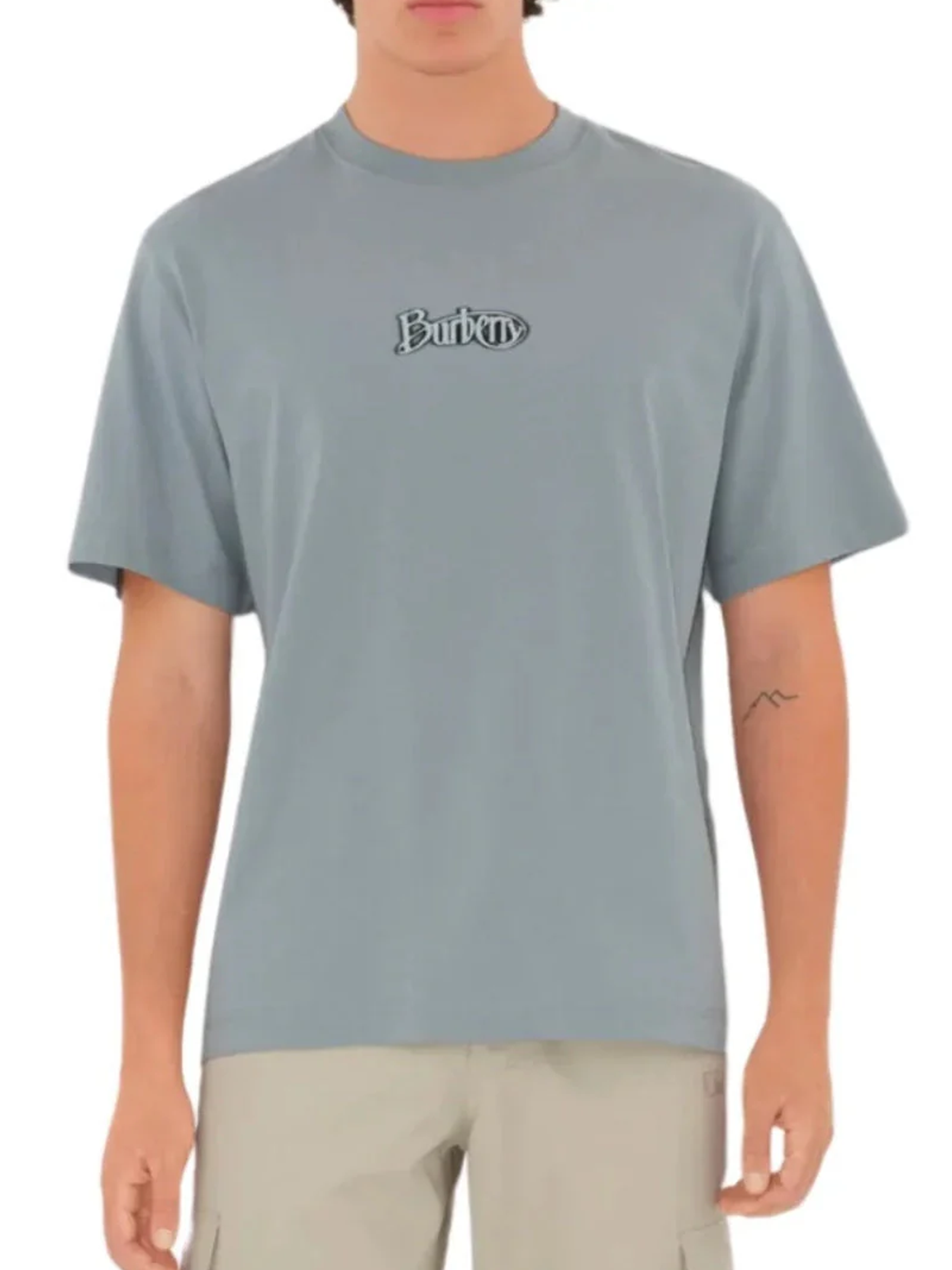 Burberry Signature Logo Gale Grey T-Shirt