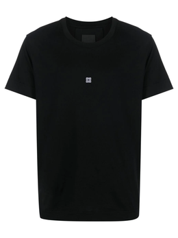 Givenchy Embroidered 4G Slim Fit T-Shirt in Black