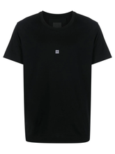 Givenchy Embroidered 4G Slim Fit T-Shirt in Black