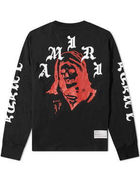 Amiri Wes Lang Solar Kings Long Sleeve T-Shirt in Black
