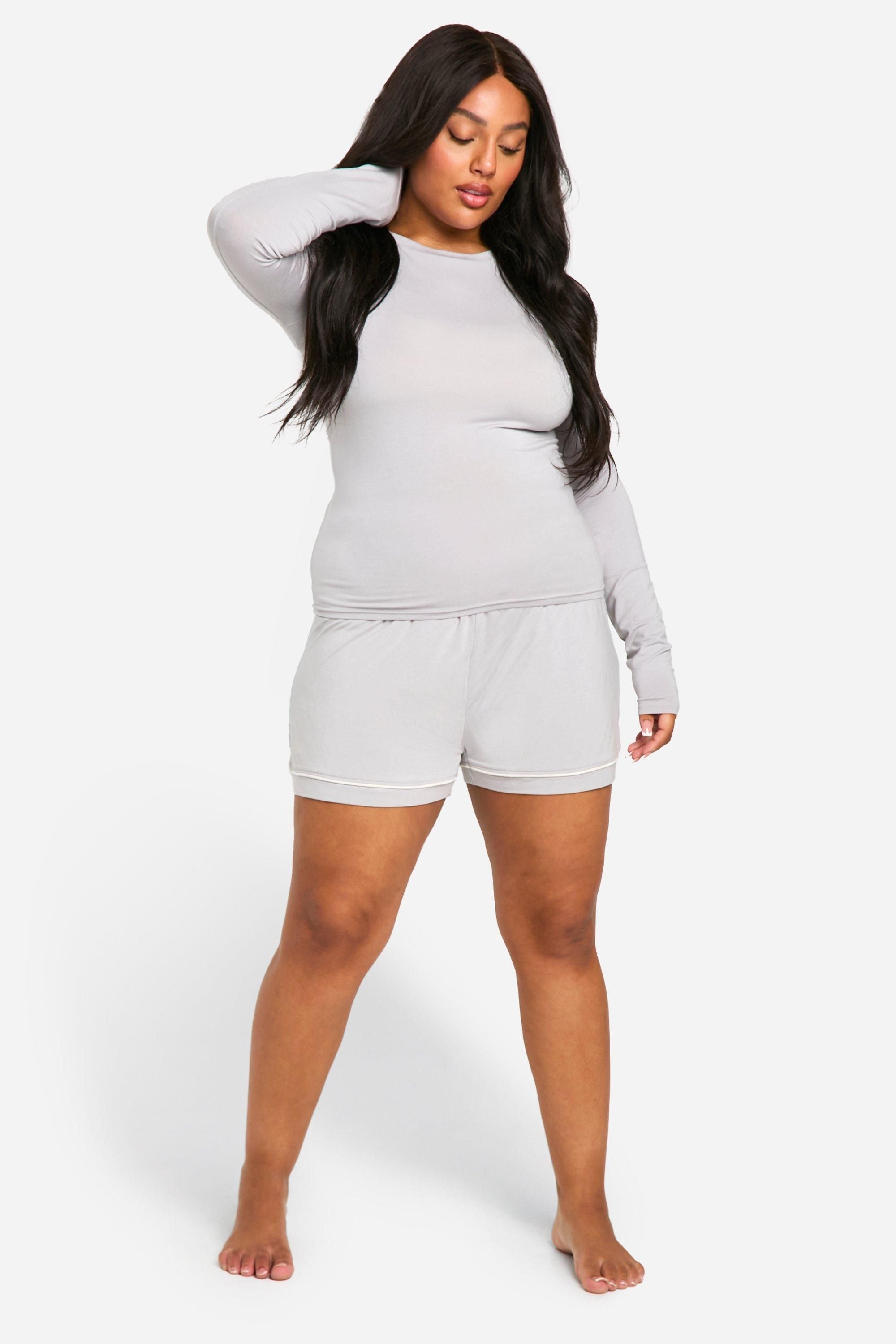 Plus Long Sleeve Modal Lounge Tshirt