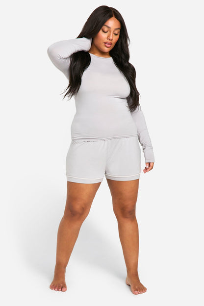 Plus Long Sleeve Modal Lounge Tshirt