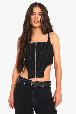 Contrast Stitch Corset