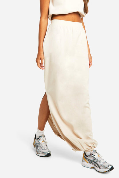 Bubble Split Midaxi Skirt