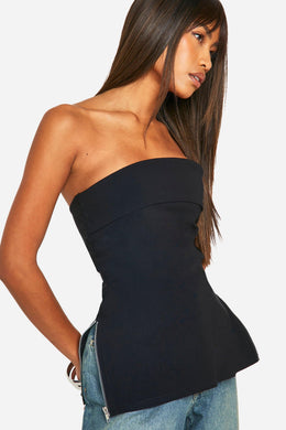 Bengaline Longline Split Hem Corset
