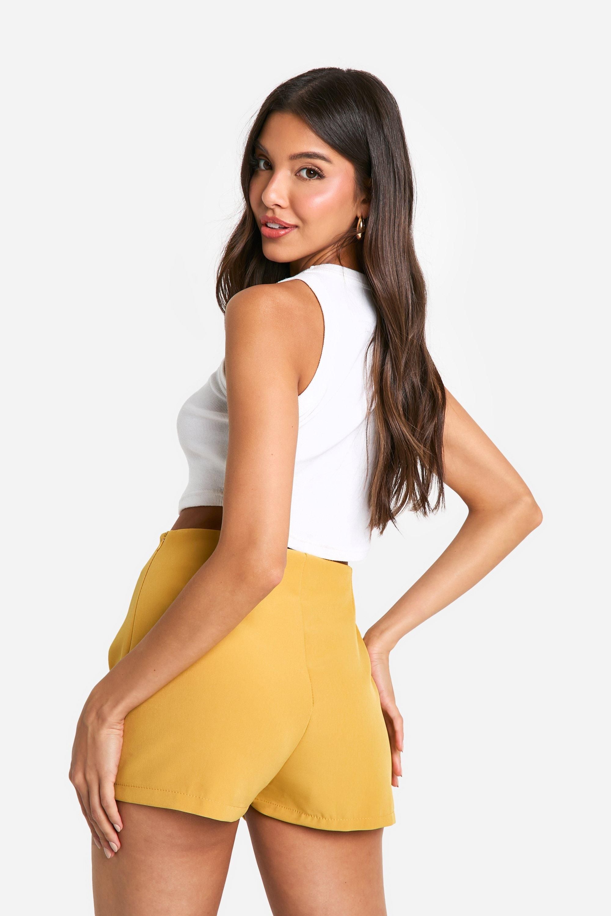 Fitted Woven Tailored Micro Shorts