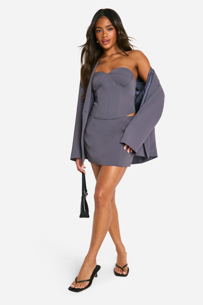 Tailored Micro Mini Skirt