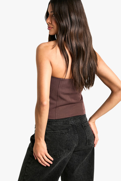 Zip Up Front Longline Corset