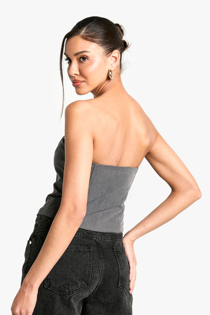 Zip Up Front Longline Corset