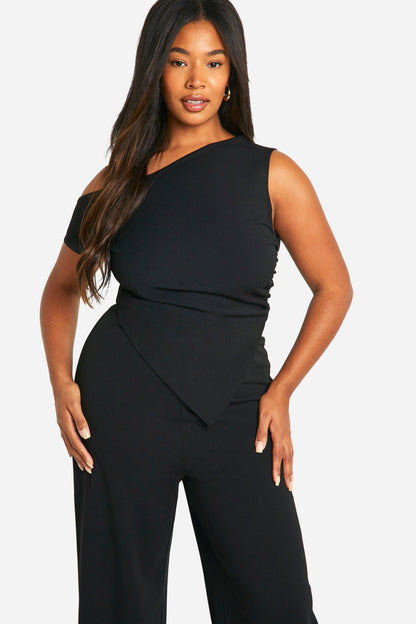 Plus Asymmetric Top & Trouser Co Ord